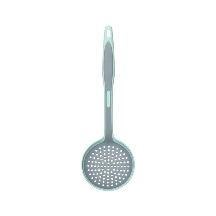 FaSoLa Dual-Color Silicone Slotted Spoon - Olive Green
