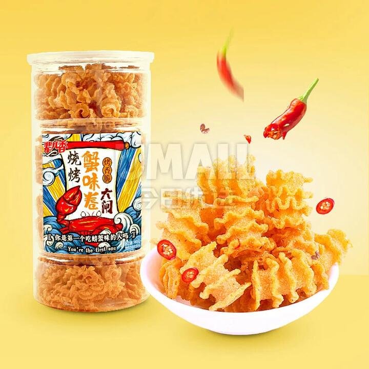 Beierxiang Crab Flavor Roll BBQ - 180g