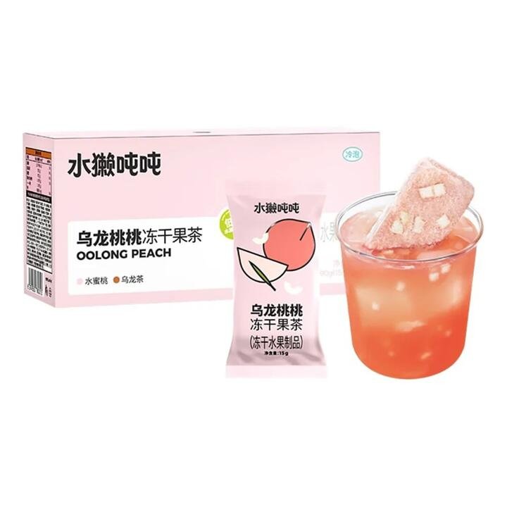 Shuilatundun Freeze-Dried Oolong Peach Fruit Tea - 6 Packs