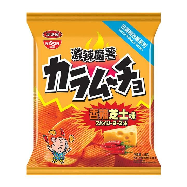 Nissin Koikeya Spicy Cheese Flavored Potato Chips - 55g