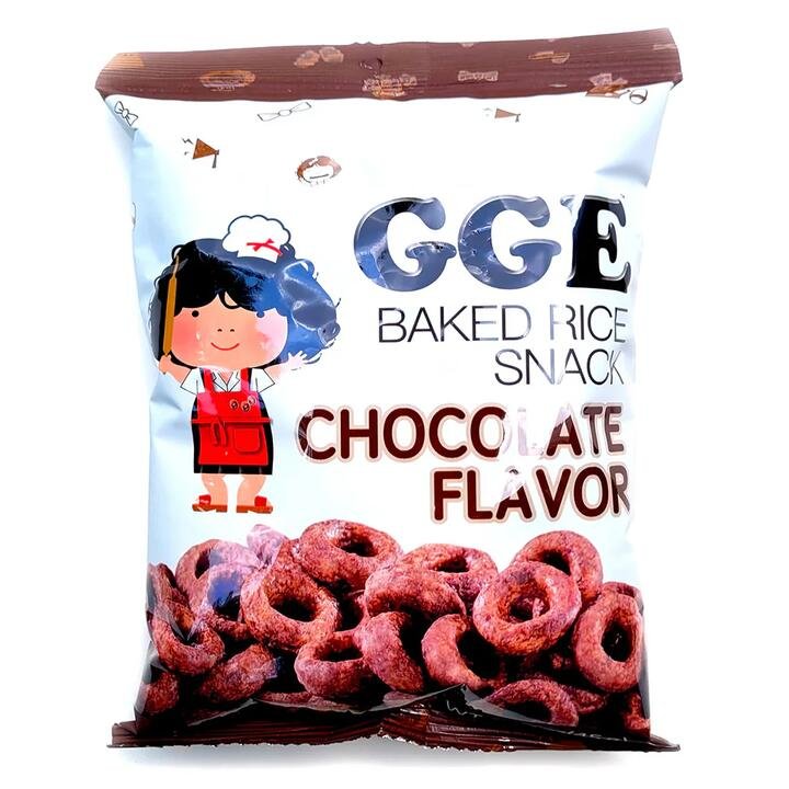 GGE Chocolate Flavored Rice Snack Rings – 45g Gourmet Grocer GGE Chocolate Flavored Rice Snack Rings - 45g