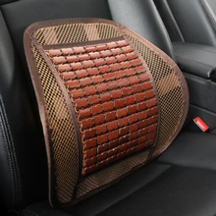 Ulife Car Bamboo Lumbar Support - Elegant Brown