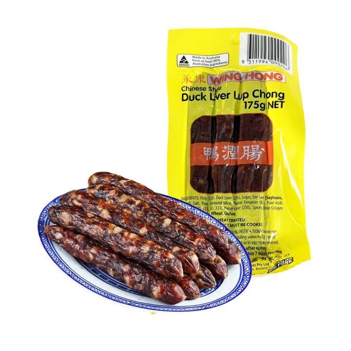 Wing Hong Chinese Style Duck Liver Sausage – 175g Gourmet Grocer Wing Hong Chinese Style Duck Liver Sausage - 175g