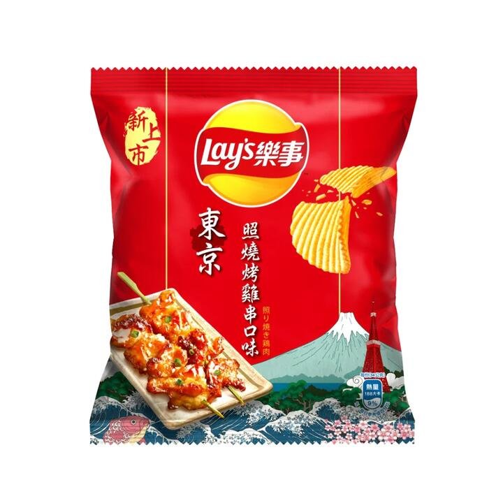 Lay's Potato Chips Tokyo Teriyaki Chicken Skewer Flavor - 34g