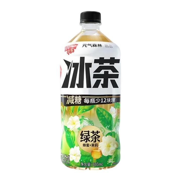 Genki Forest Iced Tea Honey Jasmine Green Tea 900ml - 2 Pack