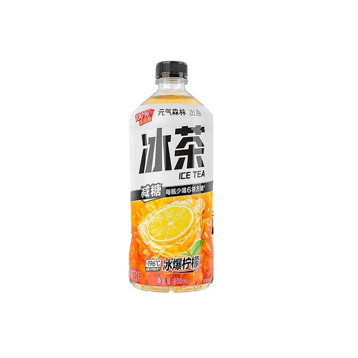 Genki Forest Ice Tea Lemon Blast 900ml - Pack of 2