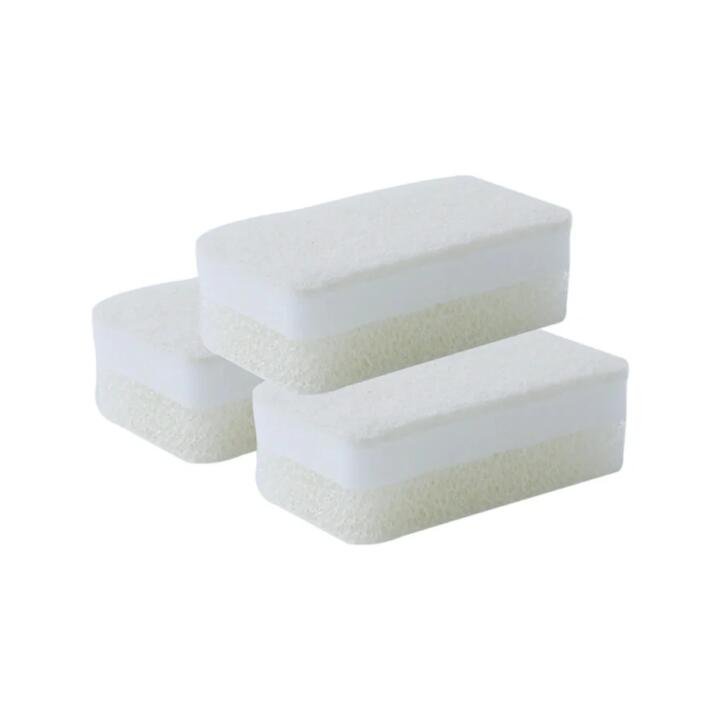 Lifease Three-Layer Composite Dishwashing Sponge - 3 Packs of 3