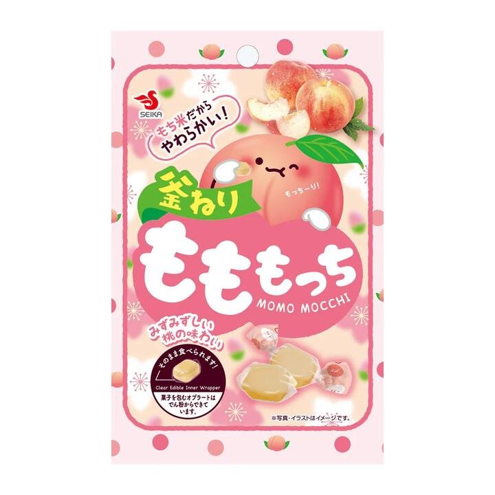 Seika Peach Flavored Soft Candy – 32g Gourmet Grocer Seika Peach Flavored Soft Candy - 32g