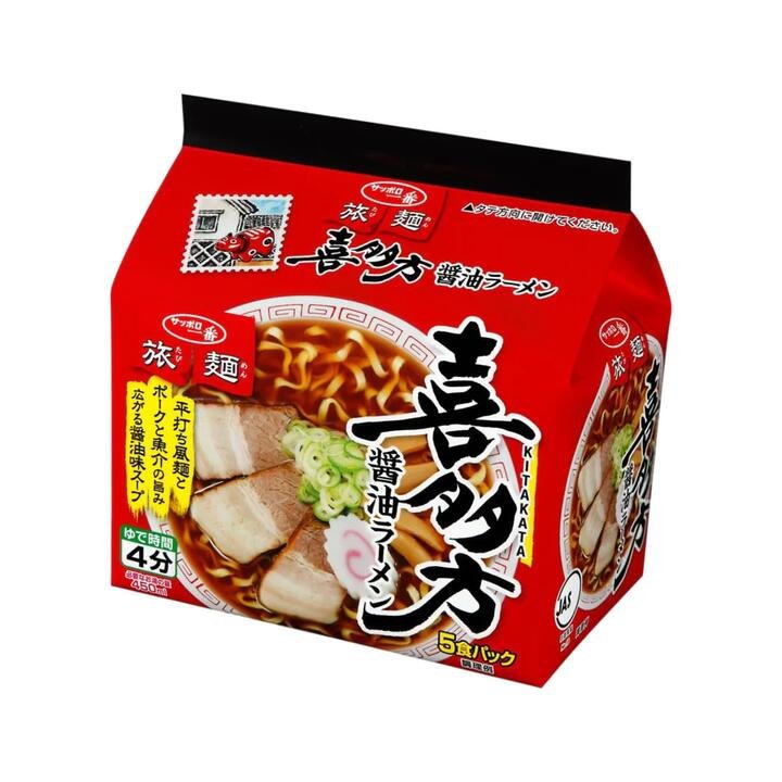 Sapporo Ichiban Kitakata Soy Sauce Ramen - 83g x 5
