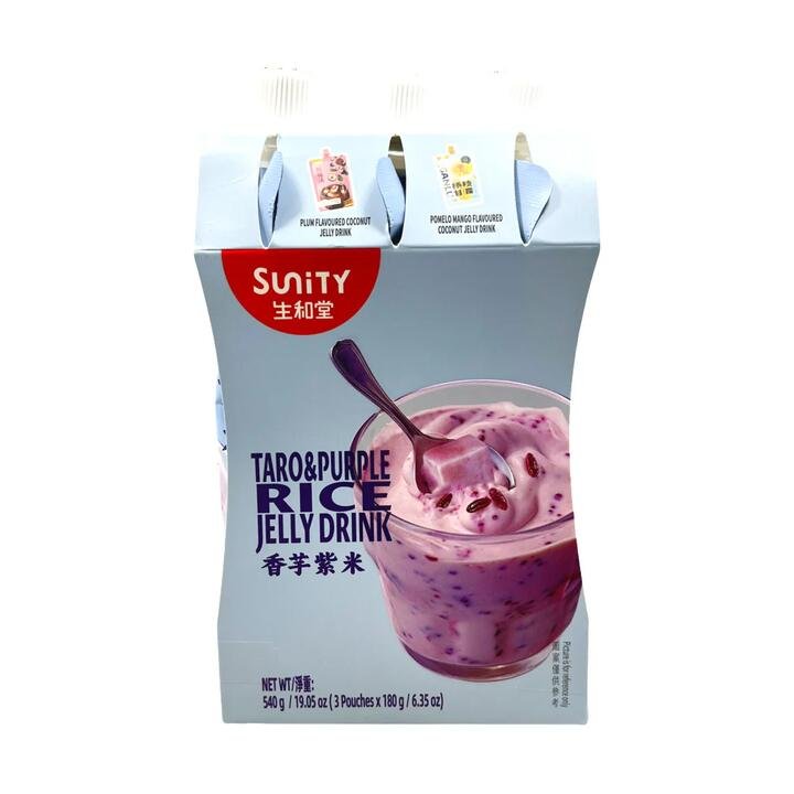 Sunity Taro & Purple Rice Jelly Drink - 540g (3 x 180g)