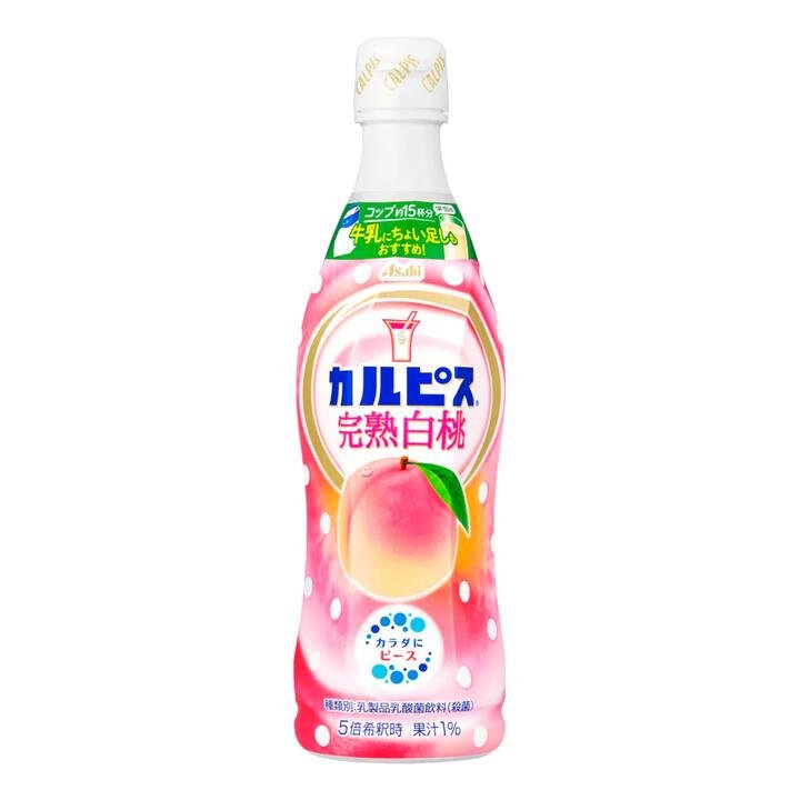 Asahi Calpis Ripe White Peach Concentrate Drink - 470ml