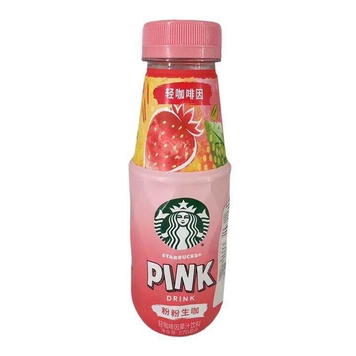 Starbucks Pink Drink – Lightly Caffeinated Fruit Juice Beverage, 270ml