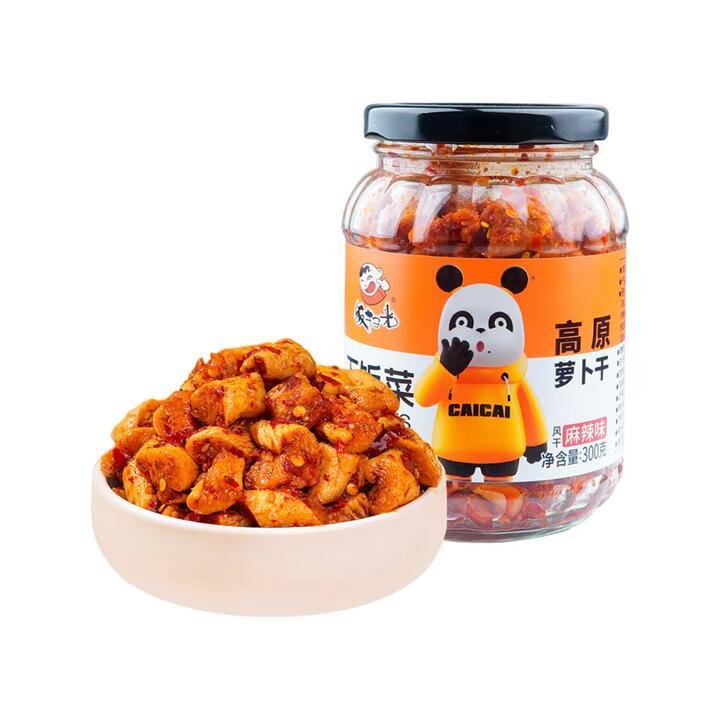 Fansaoguang Sichuan Mala Air‑Dried Highland Radish Pickles 300g