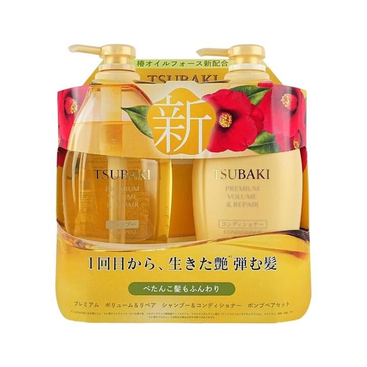Shiseido Tsubaki Premium Volume & Repair Shampoo & Conditioner Set - 450ml x 2