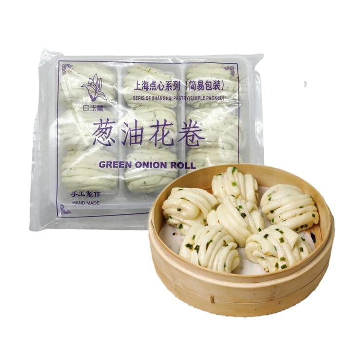 Baiyulan Frozen Green Onion Flower Rolls - 320g