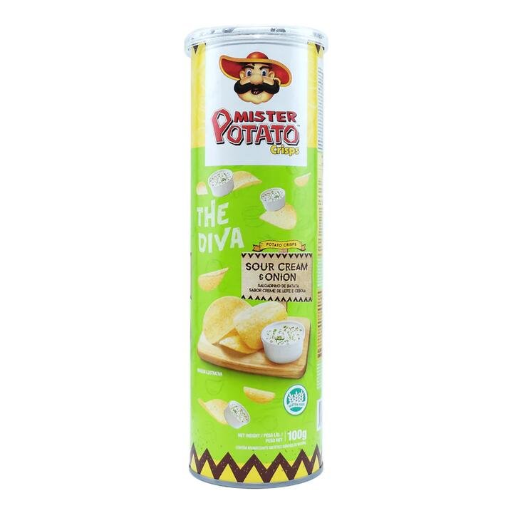 Mister Potato Sour Cream & Onion Potato Crisps - 100g