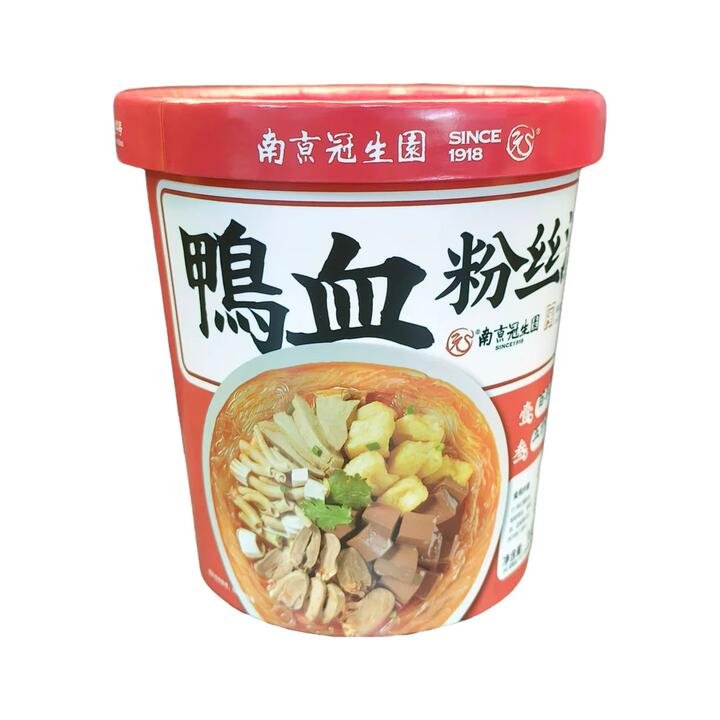 Guan Sheng Yuan Spicy Duck Blood Vermicelli Soup Cup 163g – Instant Nanjing Mala Glass Noodle Meal