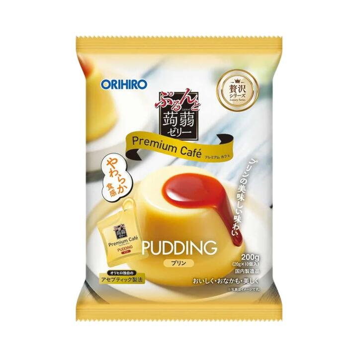 Orihiro Purunto Konjac Jelly Pudding (Premium Café) 200g – Coffee Custard Flavour, 10 Mini Pouches Gourmet Grocer Orihiro Purunto Konjac Jelly Pudding (Premium Café) 200g – Coffee Custard Flavour, 10 Mini Pouches