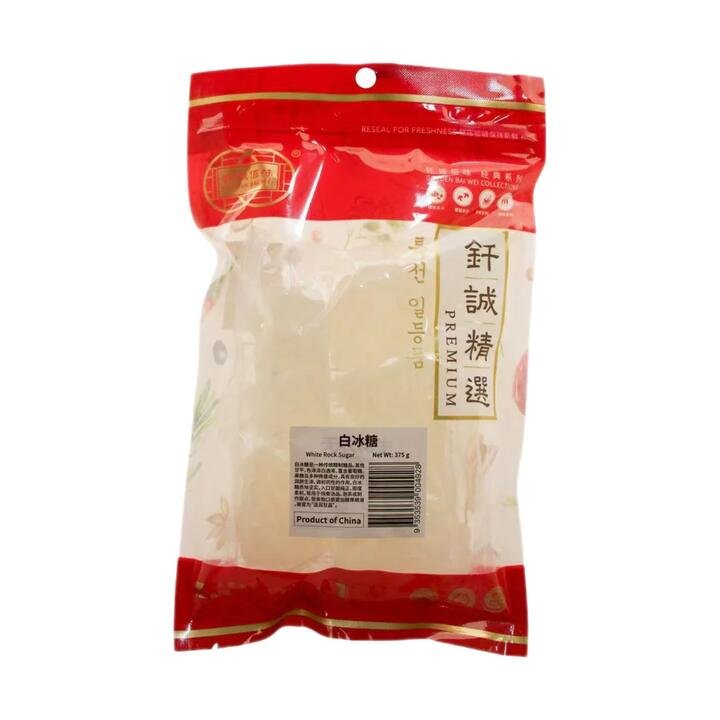 Qiancheng Premium White Rock Sugar 375g - Crystal Candy Sugar