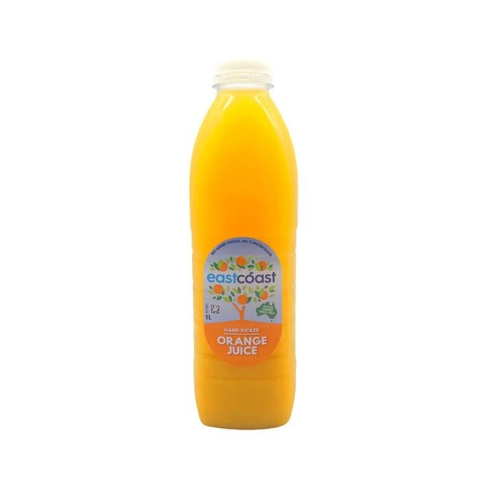 Eastcoast Hand-Picked 100% Orange Juice 1L – No Added Sugar, Not From Concentrate