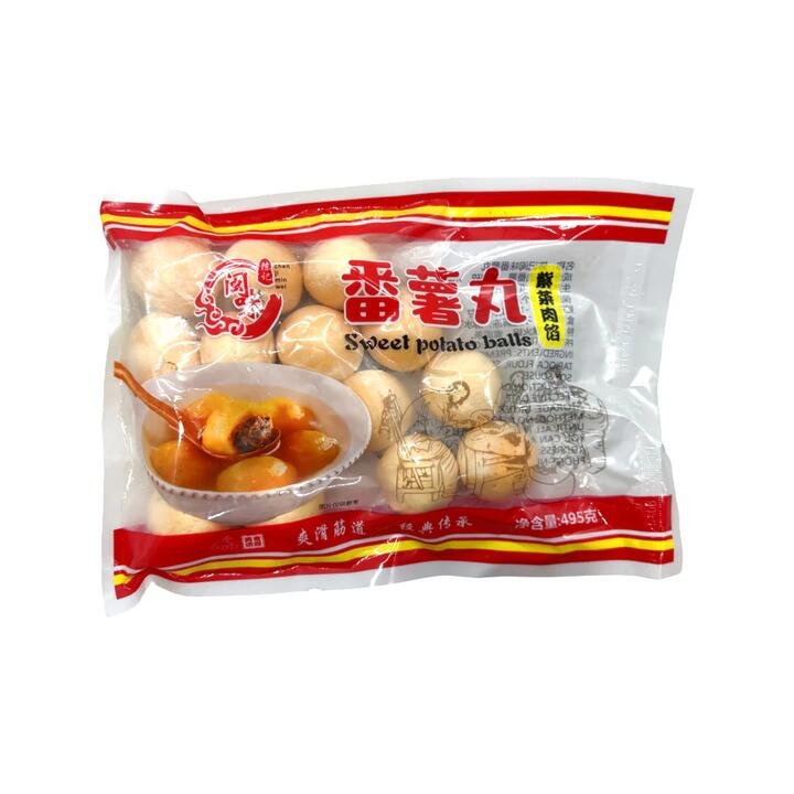 Chen Ji Minwei Frozen Sweet Potato Balls 495g – Fujian-Style Dessert Dumplings