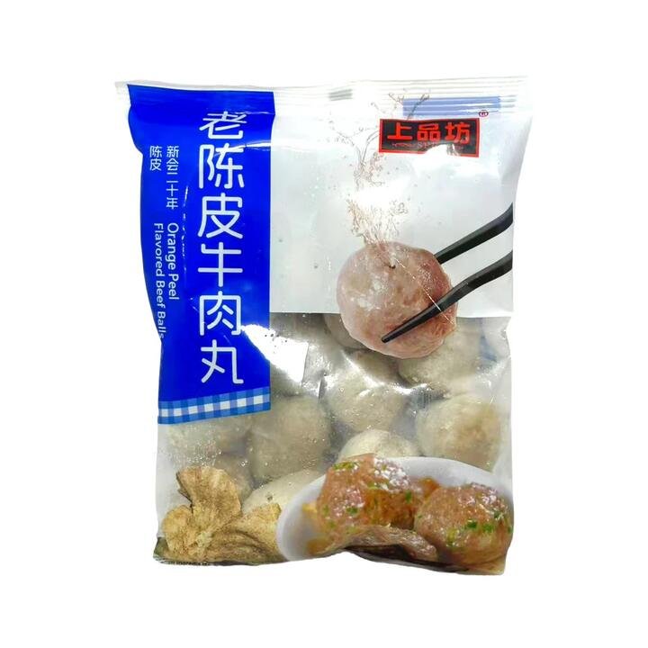 Shangpinfang Aged Tangerine Peel Beef Balls 500g – Chenpi Orange Peel Flavoured Meatballs