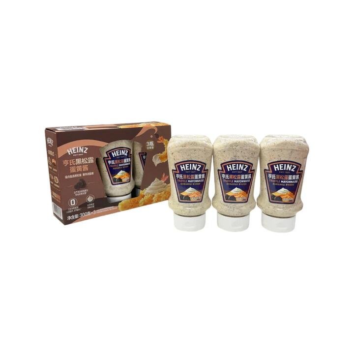 Heinz Black Truffle Mayonnaise 300g (Pack of 3) – Gourmet Truffle Mayo Sauce