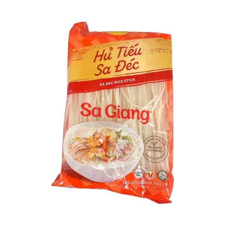 Sa Giang Vietnamese Rice Noodles - Sa Dec Rice Stick (Hủ Tiếu Sa Đéc) 400g