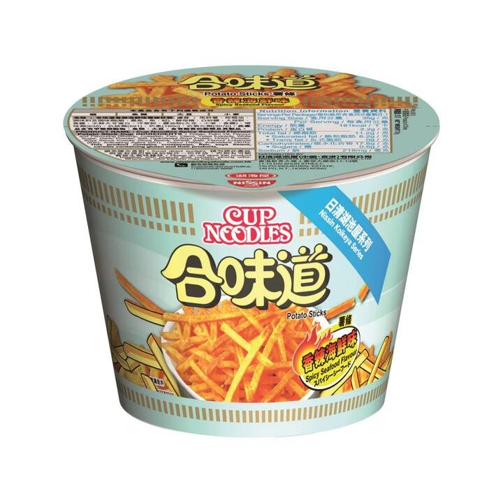 Nissin Cup Noodles Potato Sticks – Spicy Seafood Flavour 35g - Crispy French Fry-Style Snack