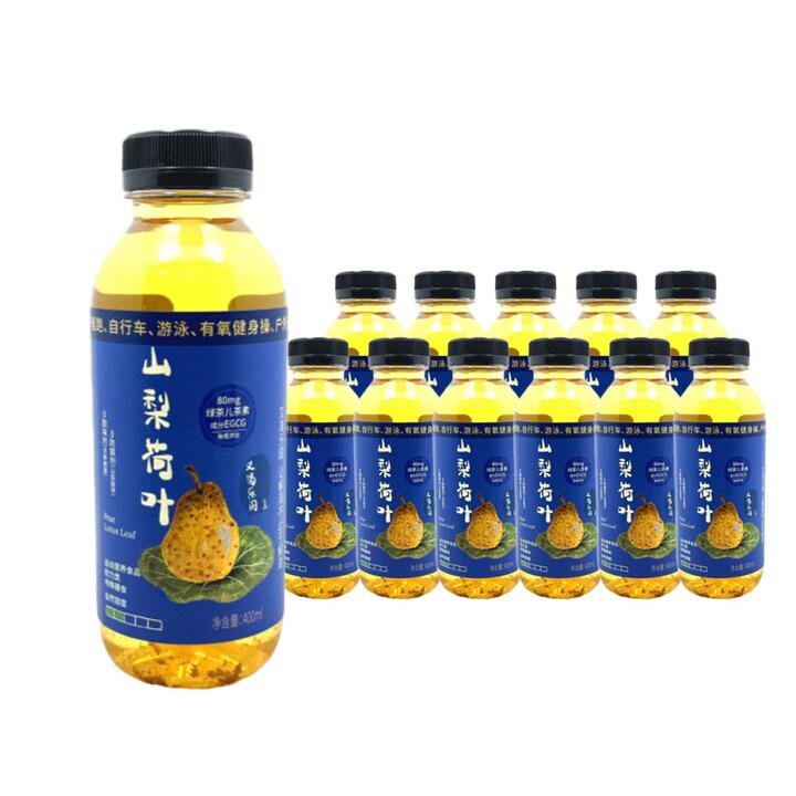 Youke Leyuan Pear Lotus Leaf Water – 400ml x 12 Bottles – Refreshing Herbal Drink Gourmet Grocer Youke Leyuan Pear Lotus Leaf Water – 400ml x 12 Bottles - Refreshing Herbal Drink