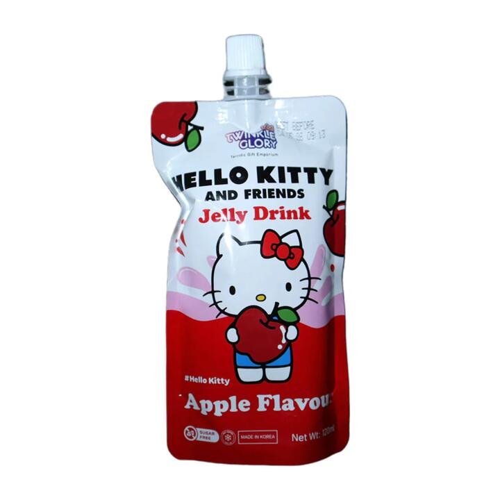Twinkle Glory Hello Kitty Zero-Sugar Squeezable Jelly Drink – Apple Flavour 120ml x 10 Pouches Gourmet Grocer Twinkle Glory Hello Kitty Zero-Sugar Squeezable Jelly Drink – Apple Flavour 120ml x 10 Pouches