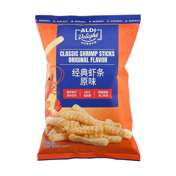 Aldi Delight Classic Shrimp Sticks – Original Flavor 80g – Limited Import