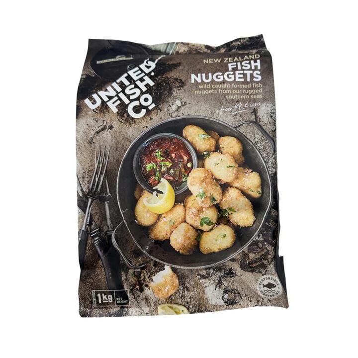 United Fish Co New Zealand Fish Nuggets 1kg – Frozen, Wild-Caught