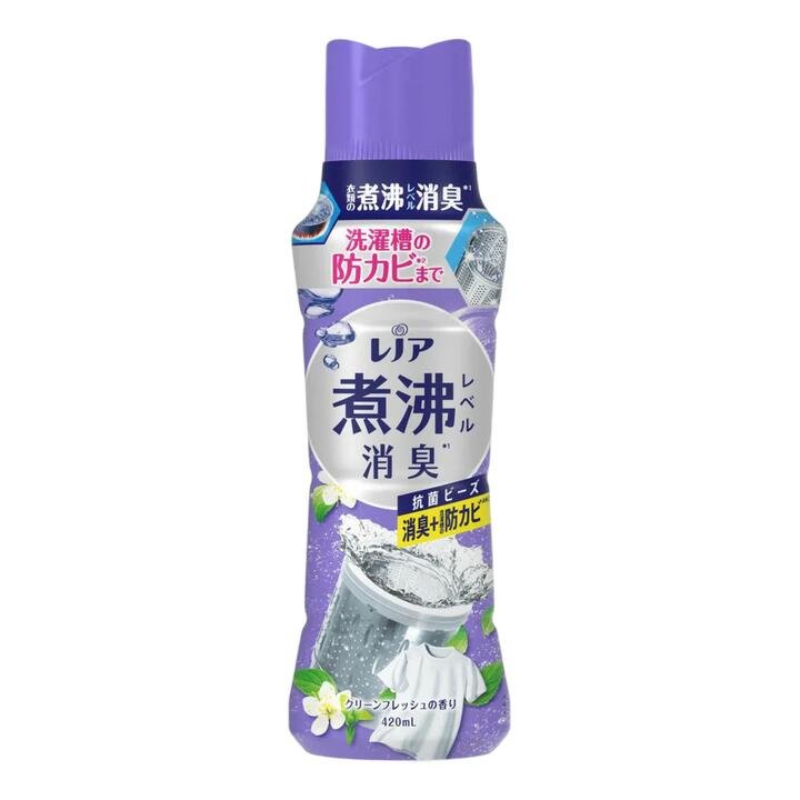 P&G Lenor Boil-Level Odor Removal Scent Beads – White Floral 420 ml - In-Wash Scent Booster & Odor Neutralizer