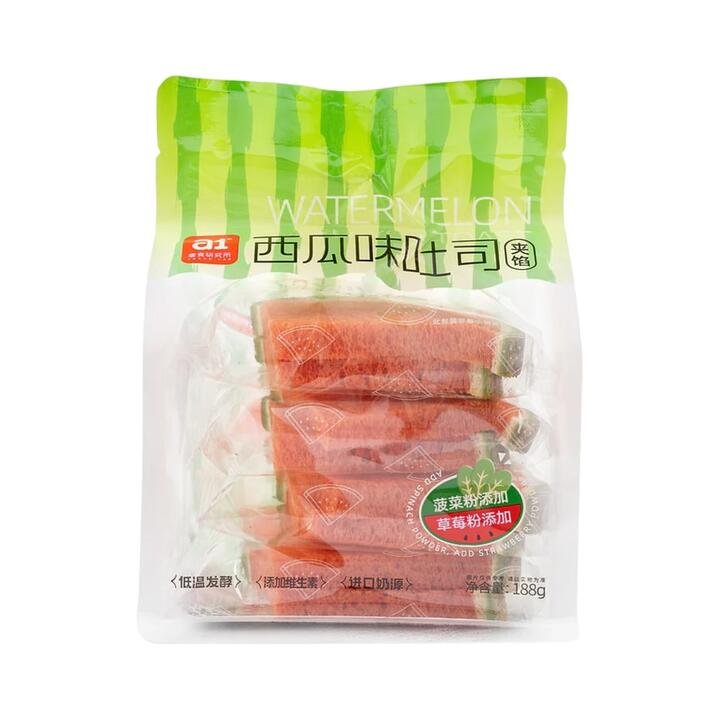 a1 Watermelon Flavoured Filled Sandwich Bread 188g - Watermelon Bread Snack