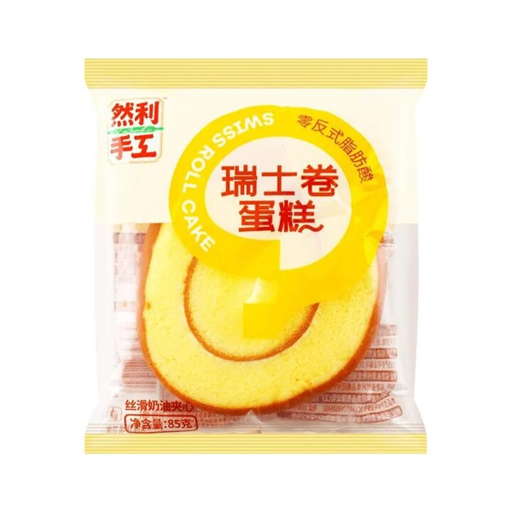 Ranli Swiss Roll Cake 85g - Soft Sponge with Cream Filling