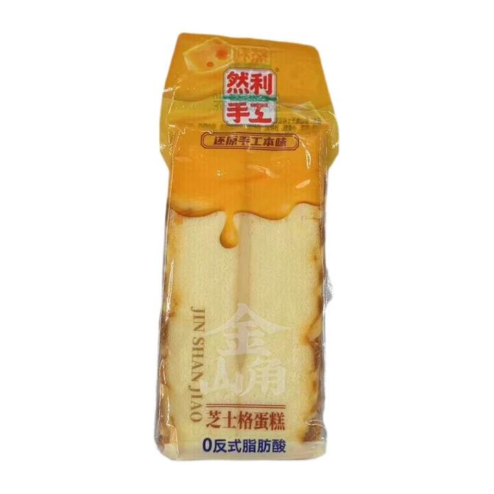 Ranli Jin Shan Jiao Cheese-Flavoured Sponge Cake 95g - Soft Snack Cake Bar