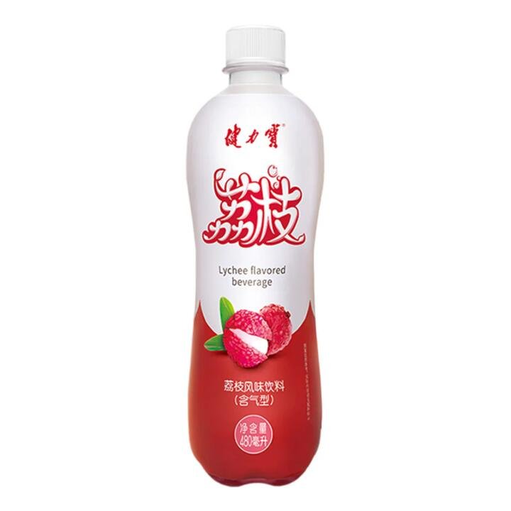 Jianlibao Lychee Sparkling Drink 480ml - Carbonated Lychee Soda