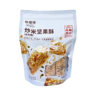 Xieshenglong Puffed Rice & Nut Bars 120g Gourmet Grocer Xieshenglong Puffed Rice & Nut Bars 120g