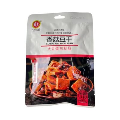 Zhouyi Spicy Shiitake Braised Tofu 80g – Ready-to-Eat Tofu Snack