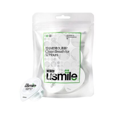 Usmile 12-Hour Fresh Breath Mouthwash Pods – Pomelo Citrus, 12 ml x 5 - Travel-Size Single-Use Mouthwash
