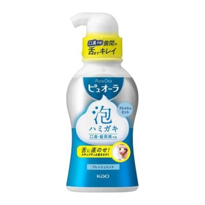 Kao PureOra Fresh Mint Foaming Toothpaste Pump 190 ml Gourmet Grocer Kao PureOra Fresh Mint Foaming Toothpaste Pump 190 ml