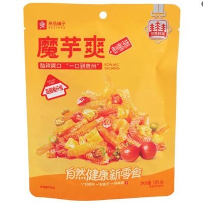 Bestore Konjac Shuang Guizhou Sour Soup Flavor 105g – Spicy & Sour Konjac Strips Snack Gourmet Grocer Bestore Konjac Shuang Guizhou Sour Soup Flavor 105g – Spicy & Sour Konjac Strips Snack