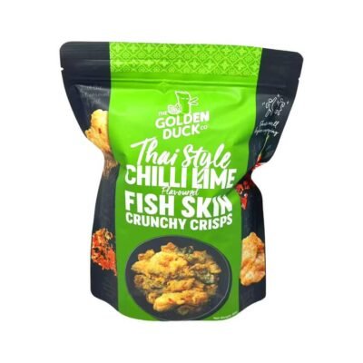 The Golden Duck Thai-Style Chilli Lime Fish Skin Crunchy Crisps 85g