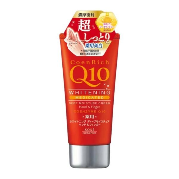 KOSÉ Cosmeport CoenRich Q10 Medicated Whitening Deep Moisture Hand Cream (Fragrance-Free) 80g