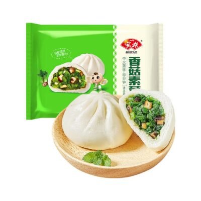 Anjoy Frozen Mushroom Vegetable Buns - 360g