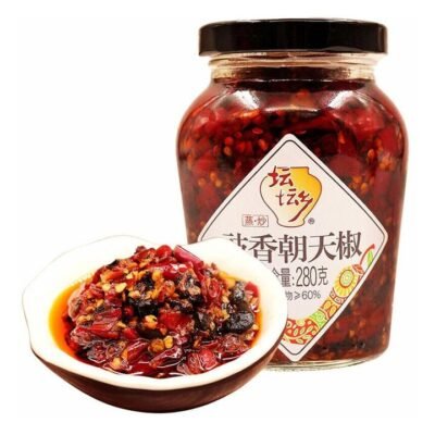 TanTanXiang Black Bean Flavoured Facing Heaven Peppers 280g