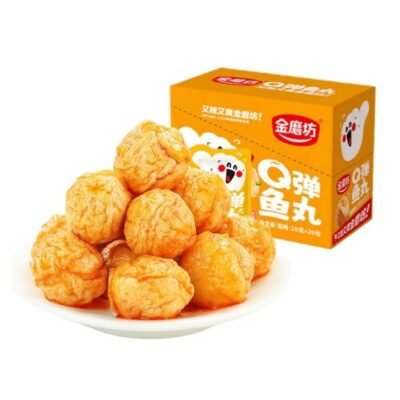 Jin Mo Fang BBQ Flavor Fish Balls – 20g x 20 Packs Gourmet Grocer Jin Mo Fang BBQ Flavor Fish Balls - 20g x 20 Packs