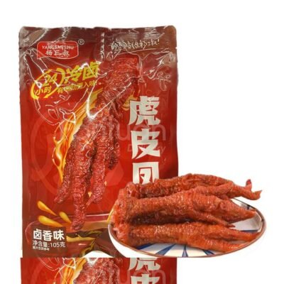 Uncle Yang’s Crispy Chicken Feet – Braised Flavor 105g Gourmet Grocer Uncle Yang's Crispy Chicken Feet - Braised Flavor 105g