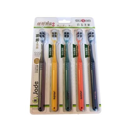 Jade Soft Bristle Toothbrush – 5 Pack Gourmet Grocer Jade Soft Bristle Toothbrush - 5 Pack